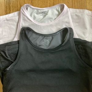 Athleta Girl layered tank tops (Double the fun and Perfect Pair) (2) - size L/12
